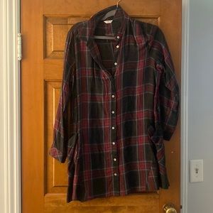 Zara flannel dress